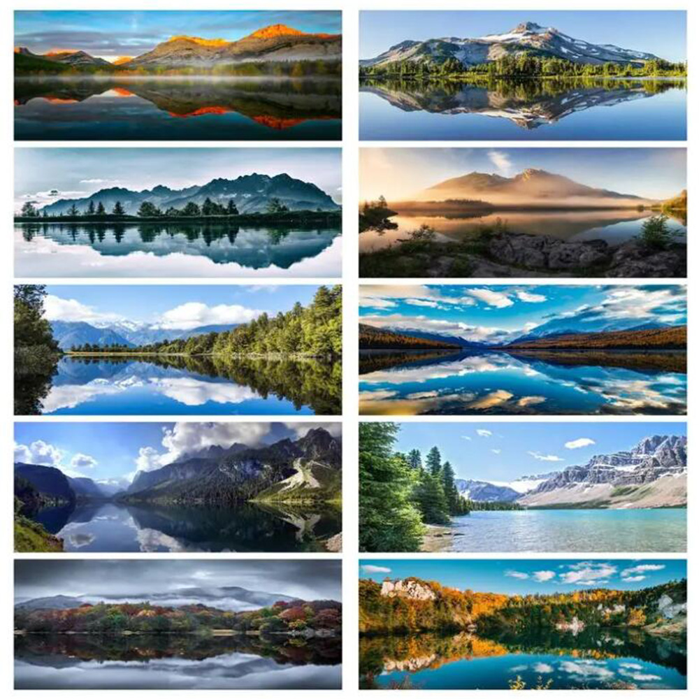 Resin Art Images - 5D diamante ricamo paesaggio immagine invertita