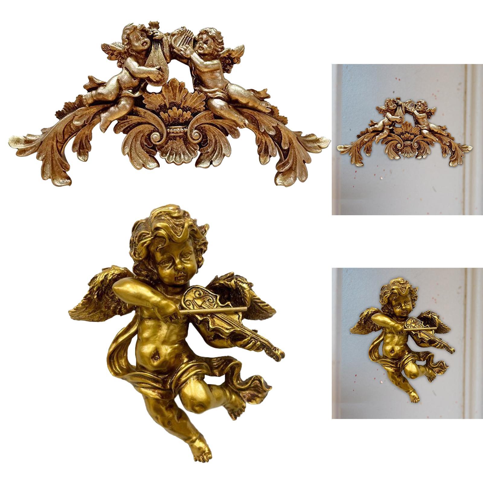 Resin Art Sculptures - Scultura da parete con angelo Decorazione
