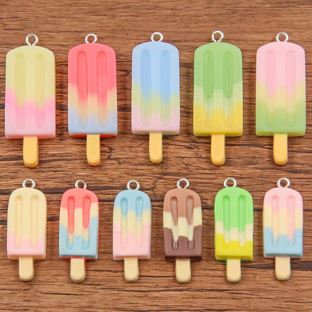 Resin Art Handmade - 6 Pezzi Ciondoli in Resina a