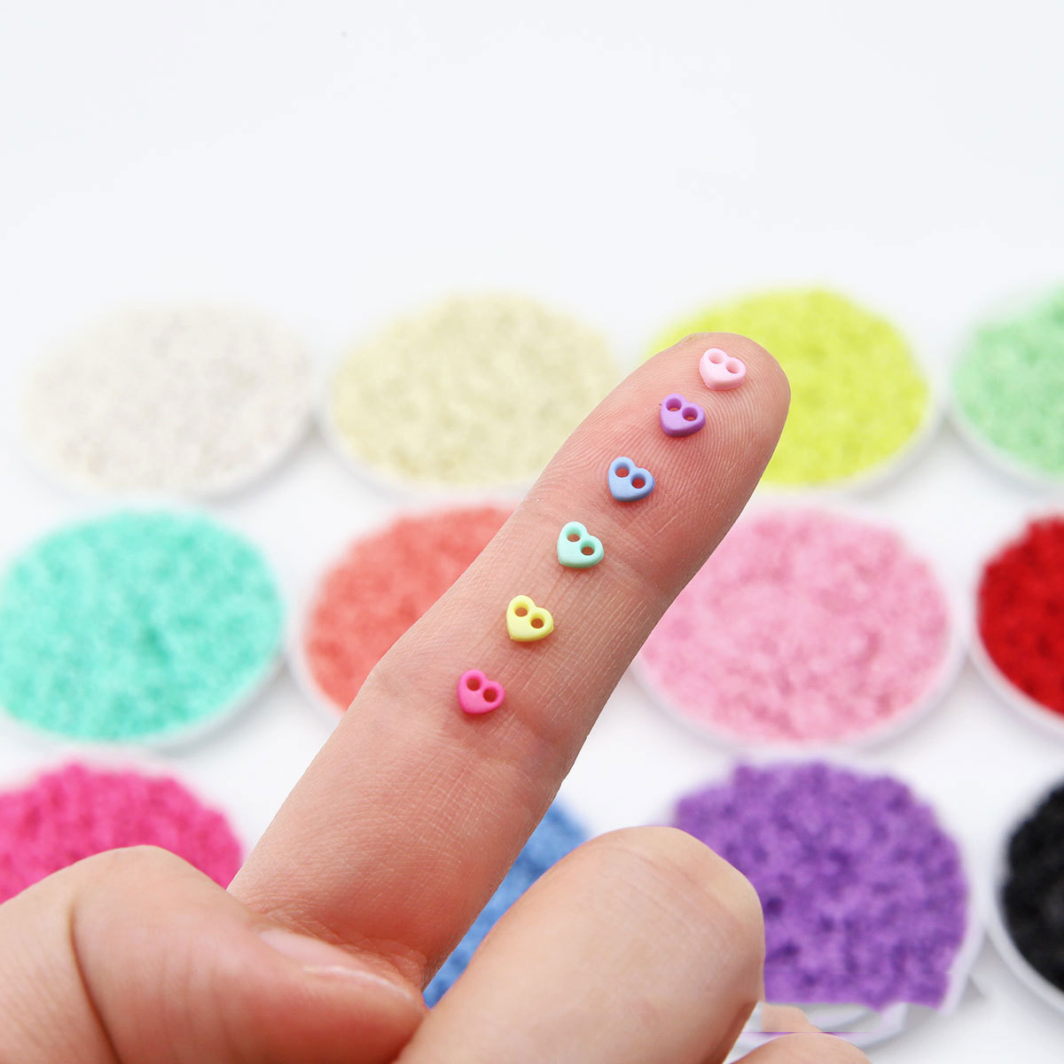 Resin Art Heart - 50-200 pz 4mm resina cuore Mini