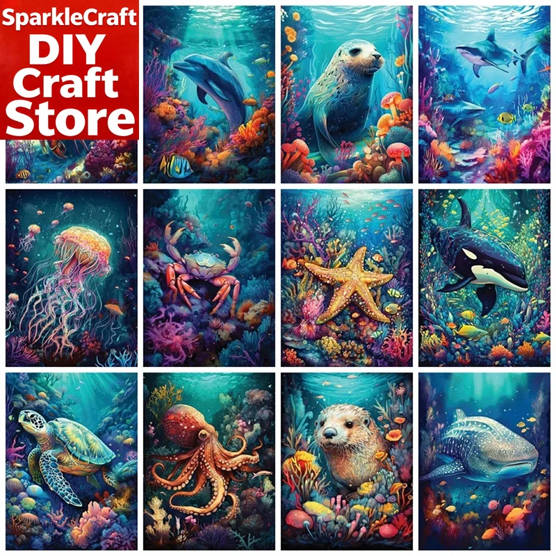 Resin Art Kit - Kit di pittura con diamanti quadrati