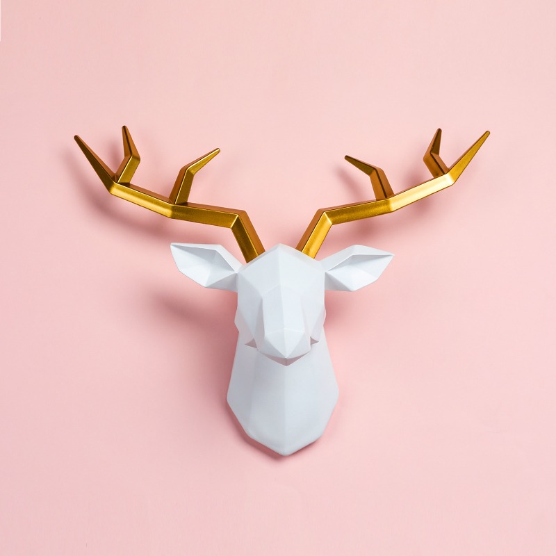 Resin Art Sculptures - Statua Decorativa a Forma di Testa