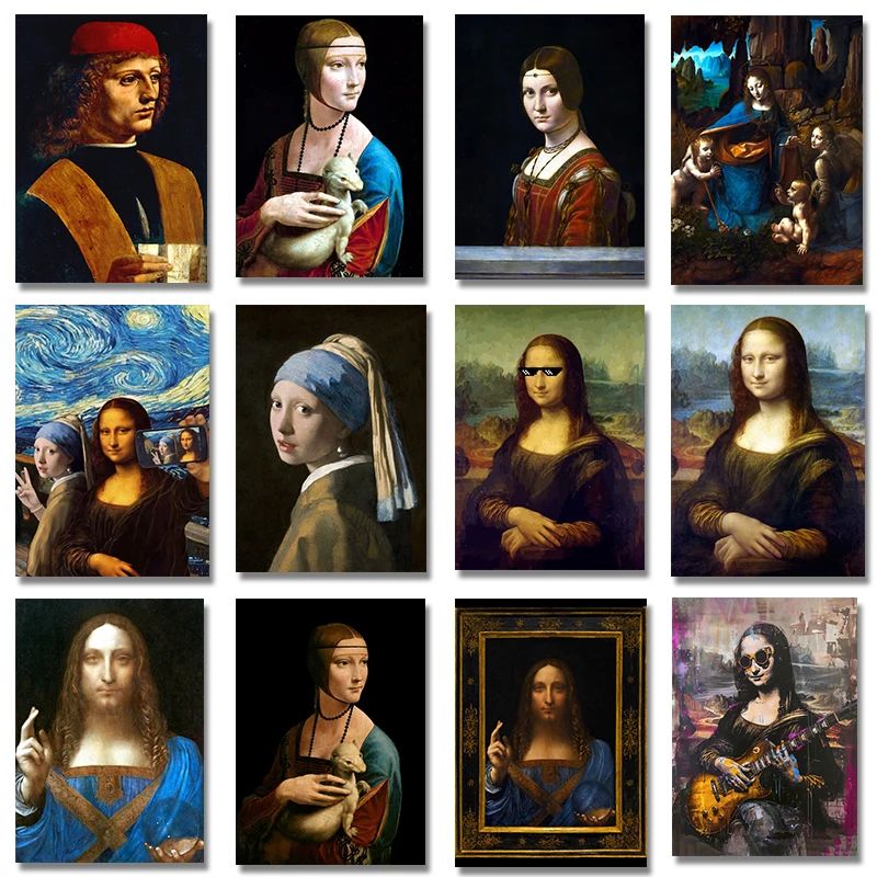 Resin Art Work - Opera d'Arte di Leonardo Da Vinci,