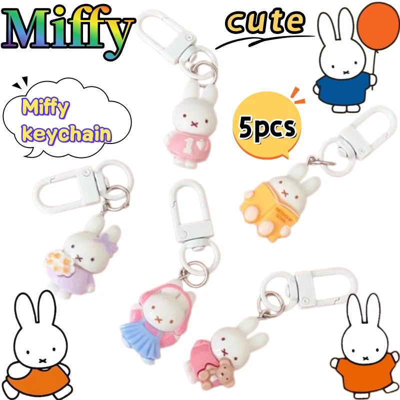 Resin Art Heart - NOVITÀ: Set di 5 Portachiavi Miffy,