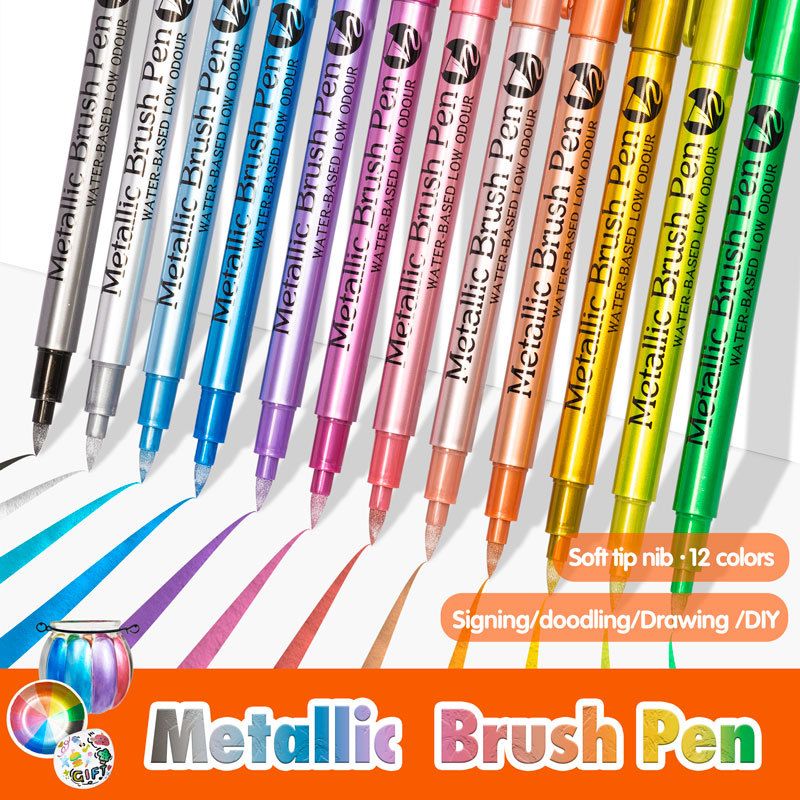 Resin Art Pen - Pennarelli permanenti impermeabili metallici da 1