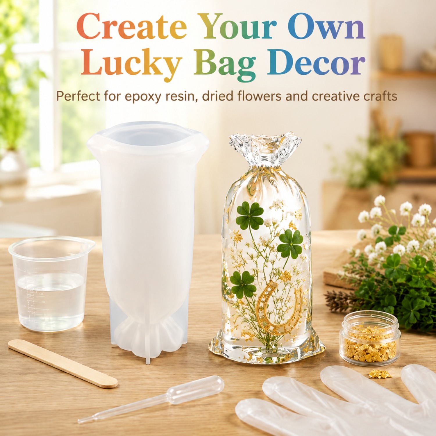 Resin Art Mould - Stampi in silicone per resina Lucky