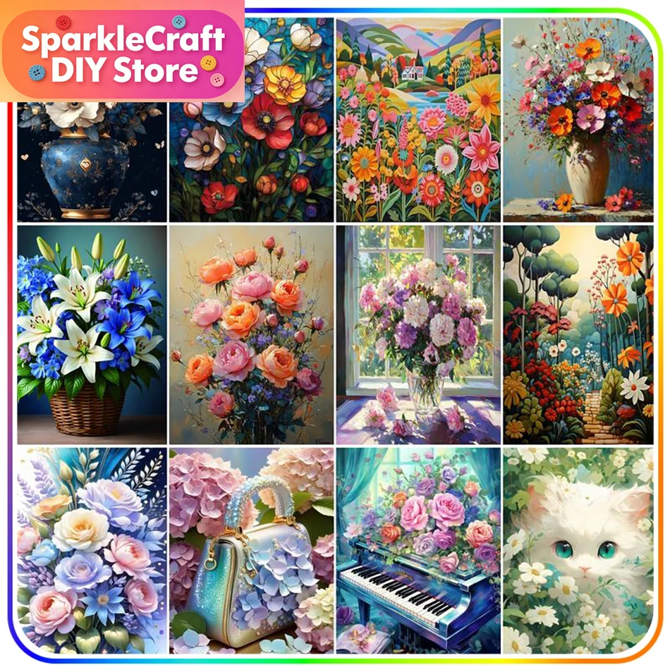 Resin Art Kit - Kit per pittura diamante senza cornice,