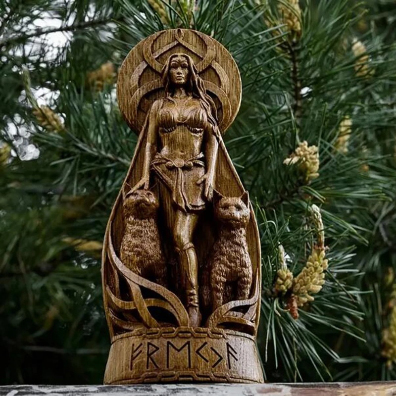 Resin Art Sculptures - Statua in Resina della Dea Freya,