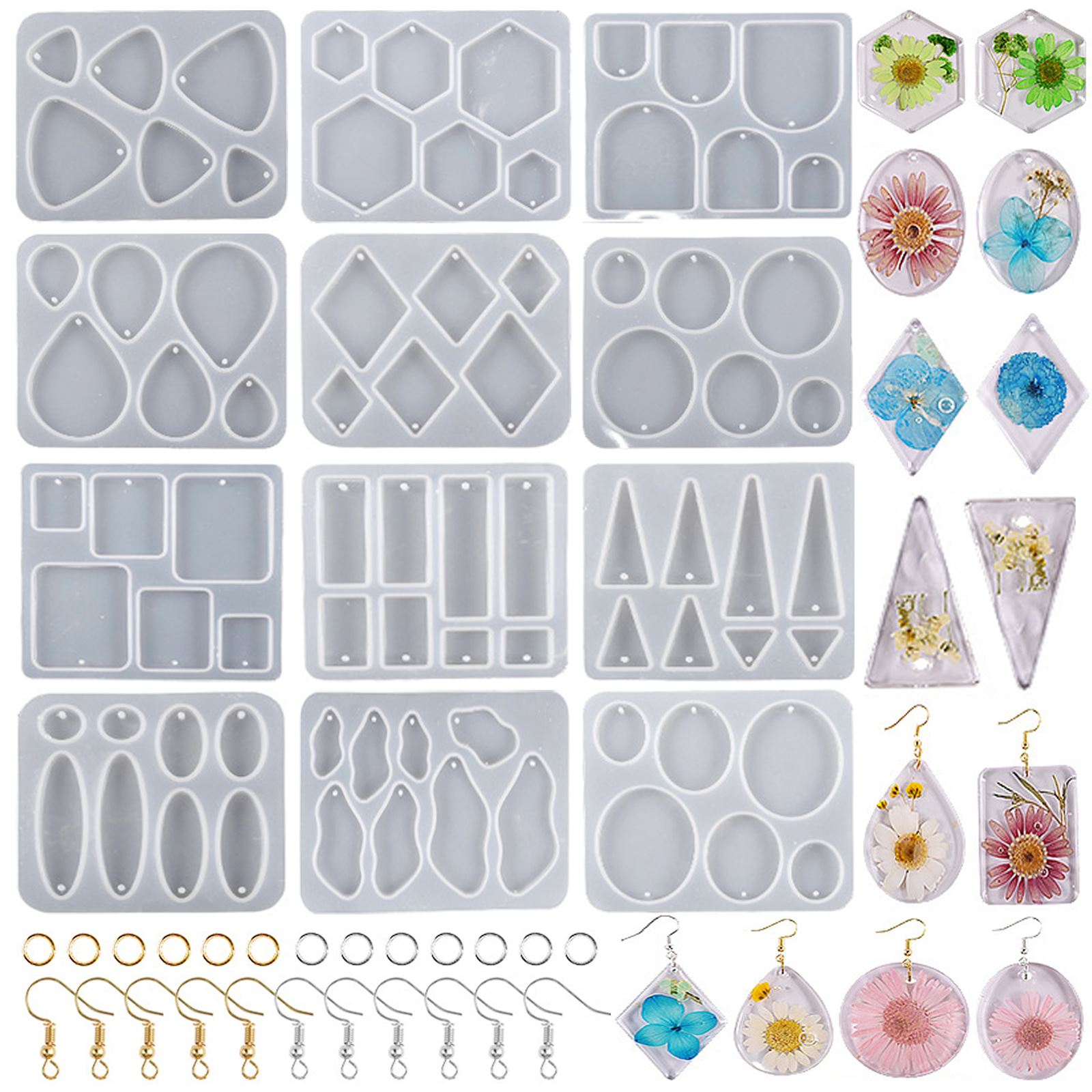 Ciondolo orecchino geometrico  - Resin Art Mould recensione e prezzo