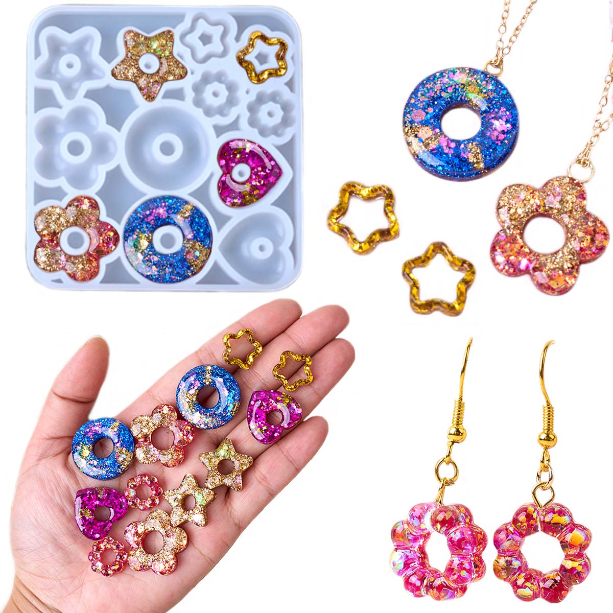Gioielli multifunzionali Stamp - Resin Art Heart recensione e prezzo