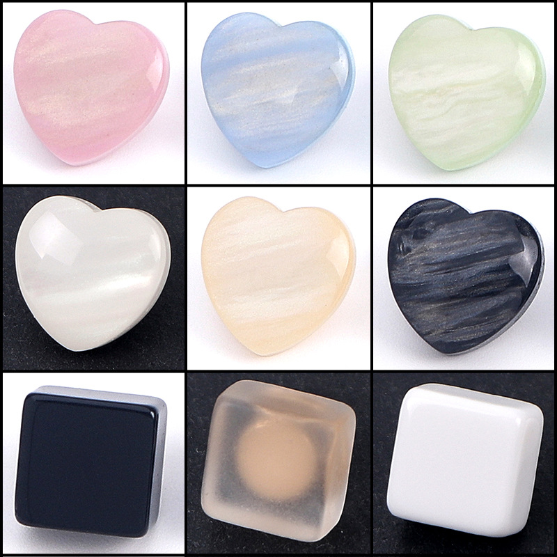 11mm 10pcs bottone quadrato a  - Resin Art Heart recensione e prezzo
