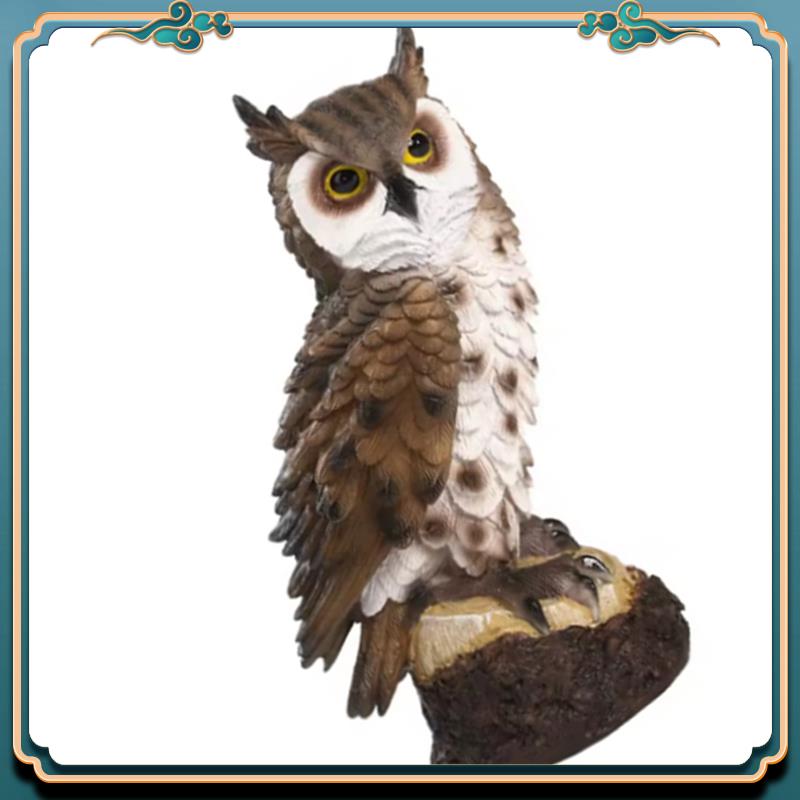(Nuovo) - Statua di gufo in re - Resin Art Sculptures recensione e prezzo