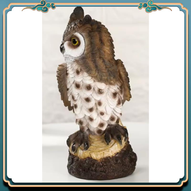 (Nuovo) - Statua di gufo in re - Resin Art Sculptures recensione e prezzo