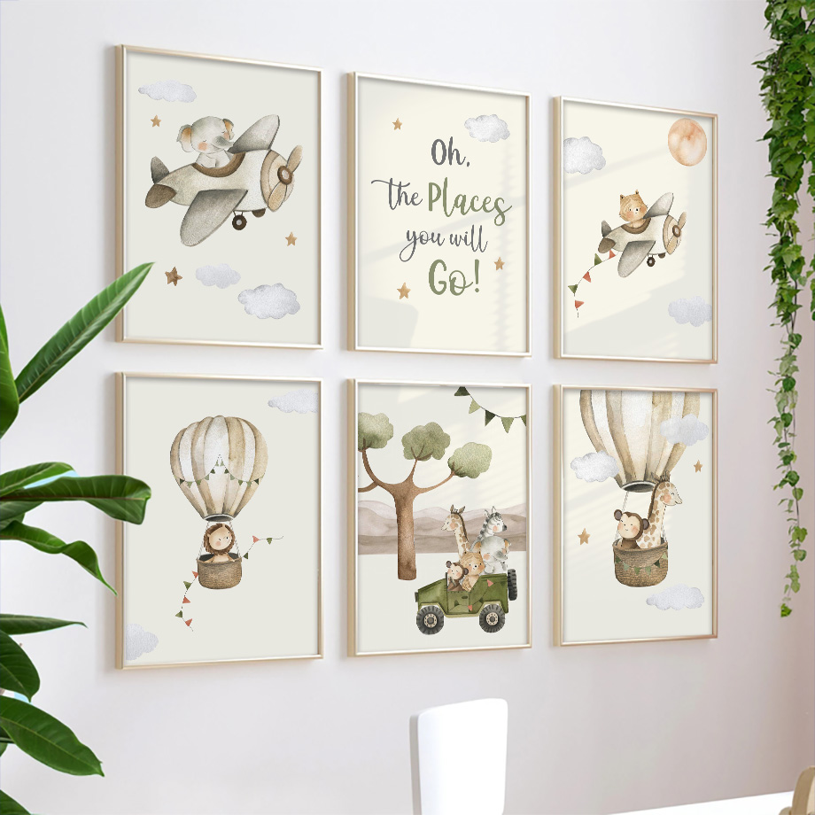 Leone, Giraffa, Scimmia, Pallo - Resin Art Painting recensione e prezzo