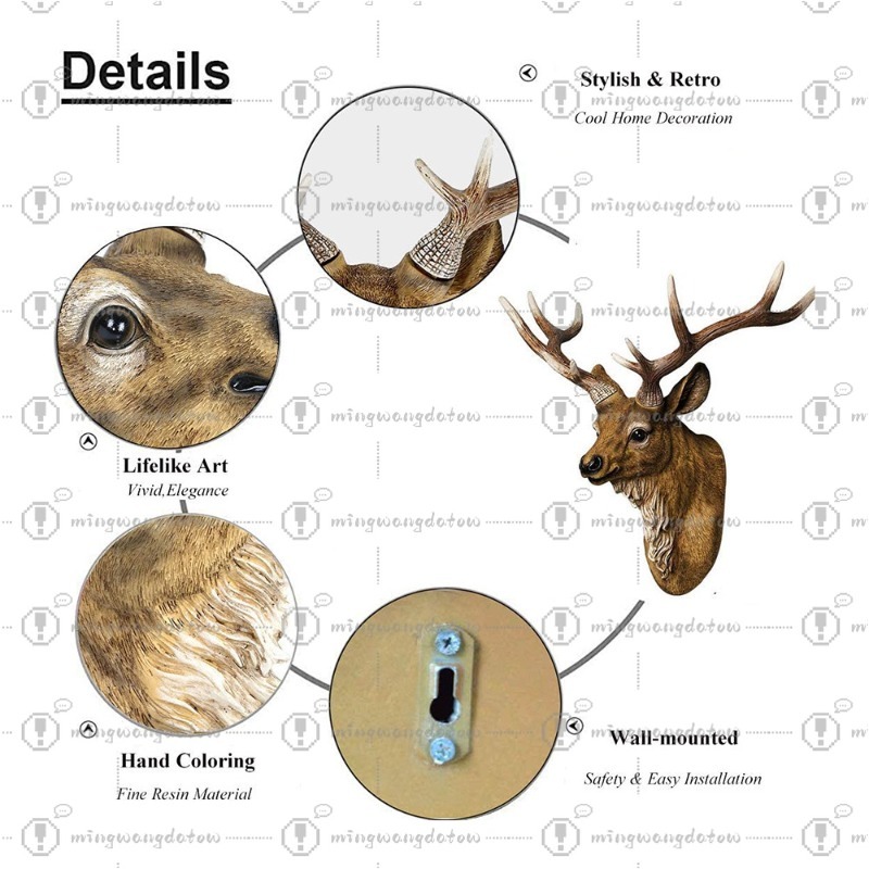 Testa di Cervo Finta da 17 Pol - Resin Art Handmade recensione e prezzo