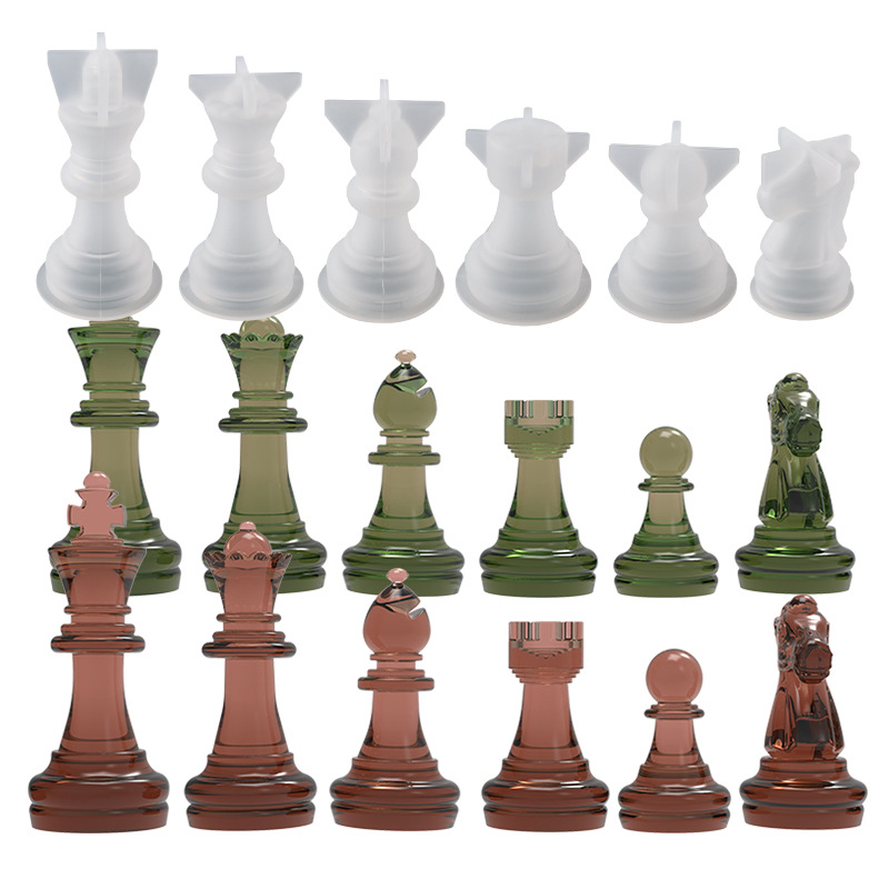 6 pezzi Set scacchi stampo in  - Resin Art Work recensione e prezzo